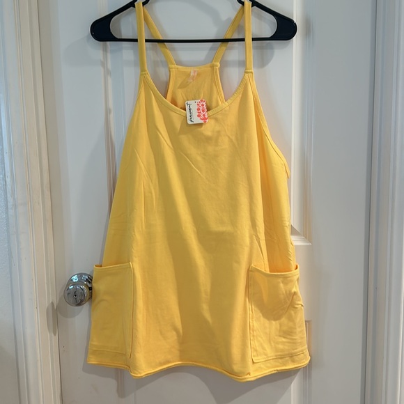 NWT Free People Movement Women's Hot Shot Mini Dress Fresh mango - Picture 5 of 5